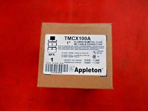 APPLETON TMCX100A 1" ALUMINUM METAL CLAD MC CABLE CONNECTOR - NIB  - Picture 1 of 5