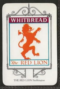 WHITBREAD-INN SIGNS PORTSMOUTH 1973-#04- THE RED LION - STUBBINGTON - Bild 1 von 2