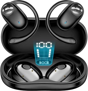 Over-Ear Kopfhörer Wireless Ohrhörer 60 Stunden Wiedergabe IPX7 Wasserdichte Ohrhörer - Bild 1 von 8