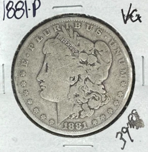 DÓLAR DE PLATA MORGAN 1881-P ~ EN MUY BUEN ESTADO ~ MONEDA BONITA~ - Imagen 1 de 2