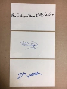 Joe Cunningham WSox/Sen/SL Signed 3X5 Index Card 1950s Debut JSA Sticker on Back - Picture 1 of 1