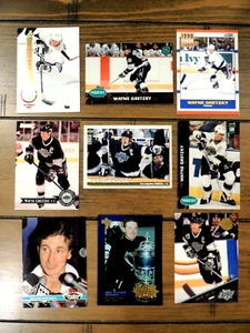 WAYNE GRETZKY (9) KARTEN LOT L.A. KINGS HOF LEGEND - Bild 1 von 1