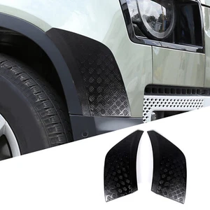 Borde de cubierta delantera negra brillante parachoques lateral para Land Rover Defender 2020-23 - Imagen 1 de 7