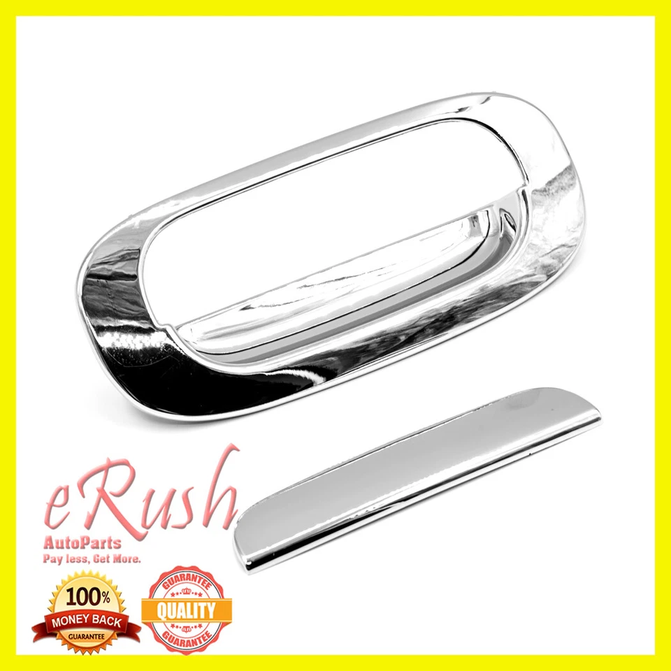 FOR 1997-2004 DODGE DAKOTA CHROME TAILGATE TRUNK DOOR HANDLE COVER 2003 2002 NEW - Image 1 of 1