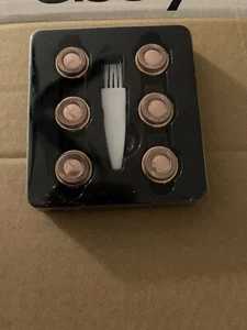 Tuokiy Replacement Heads 18K Rose Gold Plated Pack of 6 Plus Brush - Picture 1 of 2