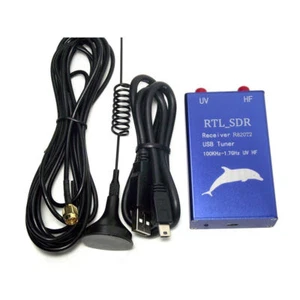 RTL2832U+R820T2 100KHz-1,7 GHz UHF VHF HF RTL.SDR ricevitore sintonizzatore USB AM, radio FM - Foto 1 di 6