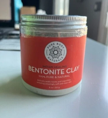Pure Body Naturals Indian Healing Bentonite Clay 8oz Toxins & Acne 100% Pure - Image 1 of 4