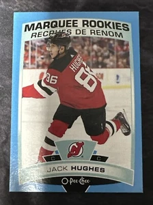 2019-20 O Pee Chee Marquee Rookies Blue Border 611 Jack Hughes New Jersey Devils - Picture 1 of 2