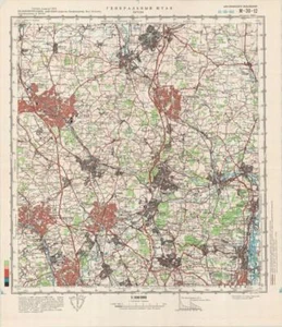 Russian Soviet Military Topographic Map - LUTON (UK, England) 1:100K, REPRINT - Imagen 1 de 7