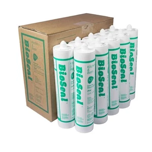 Pack of 10 Clear Silicone Sealant Caulk for Kitchen & Bath - No Shrink, No Crack - Picture 1 of 10