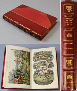 FINE Morrell BINDING Analysis Hunting Field 1846 Ackermann Alken coloured plates - Picture 1 of 20