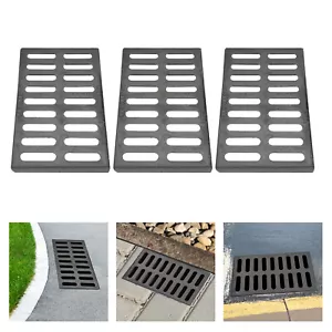 3* Drainage Trench & Driveway Channel Drain Grate Outdoor Channel Drainage Cover - Bild 1 von 21
