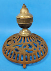 Antique Cast Iron Parlor Stove Top 8.25" Dia. With Finial Wood Coal