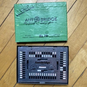 Auto Bridge Deluxe Pocket Model Game Retro Vintage Toy Cards Old Made In USA - Picture 1 of 4
