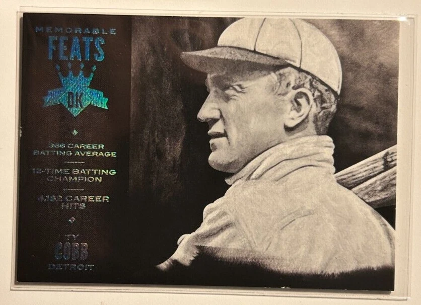 Ty Cobb #/25 Diamond Kings Memorable Feats Sapphire 2016 Panini DK SP Tigers HOF - Image 1 of 2