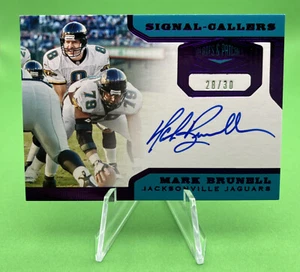 2019 Panini Plates & Patches Signal Callers Purple /30 Mark Brunell #SC-MBR Auto - Picture 1 of 2