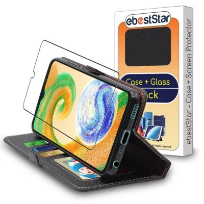 EBESTSTAR Coque pour Samsung Galaxy A04s SM-A047F Etui Portefeuille Housse + VERRE Trempé
