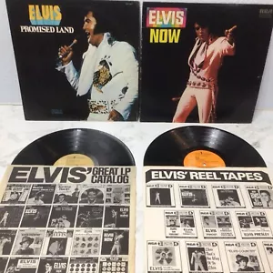 Vtg. Elvis Now & Elvis Promised Land LP Record Set - Foto 1 di 9