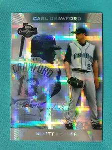 2007 Topps Co-Signers #66B Scott Kazmir Carl Crawford 1/1 Hyper Plaid Silver A2 - Picture 1 of 7
