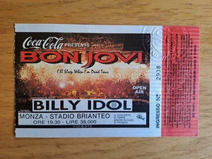 Biglietto concerto Bon Jovi Sleep Tour, special guest: Billy Idol, Monza 1993 - Foto 1 di 2