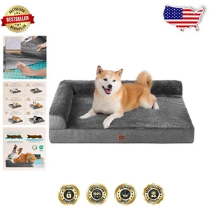 Egg Crate Memory Foam Dog Bed for Large Breeds – Supportive & Soft 35x23x6 - Picture 1 of 11