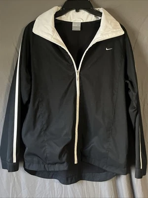 Chaqueta cortavientos Nike para hombre Y2K clásica cremallera completa talla L 12-14 envío gratuito Foto 1 de 4