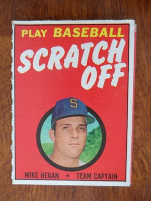 Topps Play Baseball 1970 rasguño Mike Hegan sin rayar U-7687 Foto 1 de 3