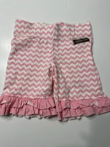 Matilda Jane Good Hart My Sweet Shorts Pink Chevron Size 8 - Picture 1 of 3