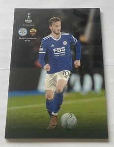 Leicester City vs Roma, Europa Conference League Semi Final 1L 2021/22 Programme - Picture 1 of 2