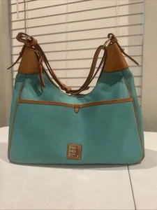 Dooney & Bourke Rebecca Hobo Shoulder Bag- Large Mint Blue - Picture 1 of 11
