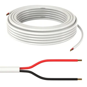 10m LED Steuerleitung 2x 0,34mm² LiYY Verlängerung 2 adrig Stromkabel Weiß - Picture 1 of 5