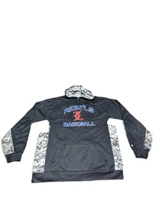 Badger Rebels Baseball Hoodie Pocket Camouflage Mens Sz L Black Sweatshirt Sport - Picture 1 of 11