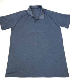 Mens Lululemon Metal Vent Tech Polo Shirt size XL short sleeve blue - Picture 1 of 6