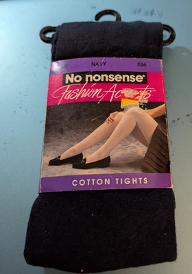 Medias No Nonsense Fashion Accents algodón azul marino talla única nuevas con etiquetas Foto 1 de 4