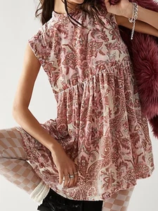 Free People All the Time Velvet Mini Dress Flowers Theme Size XS (Q5-10) - Picture 1 of 6