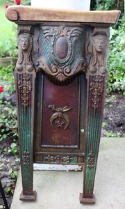 Shriners Theater Sitz Seite ~ komplett Gusseisen ~ 11. Januar 1927 ~ American Seating Co. - Bild 1 von 16