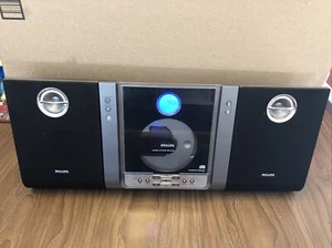 PHILIPS MC235B/37 Micro Home System Shelf CD Player AM FM Radio W/Speakers RARE - Picture 1 of 9