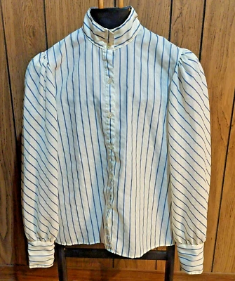 Blusa mujer vintage Levis Strauss top años 60 70 rayas plisado hombros s/m Foto 1 de 4