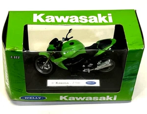 Welly 1/18 07 Kawasaki Z 1000 Green Model Motorbike New - Picture 1 of 14