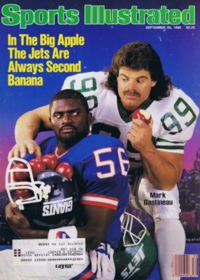 ORIGINAL Vintage 29 de septiembre 1986 Sports Illustrated Lawrence Taylor Mark Gastineau Foto 1 de 2
