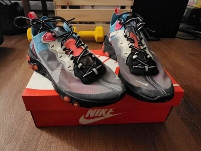Nike React Element 87 Blue Chill Solar Red size 8.5 - Image 1 of 4
