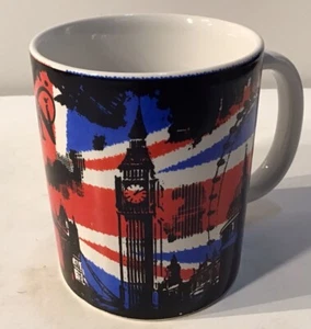 Shiv of London.  Made In England,  British Flag and landmarks Coffee Mug Rare - Picture 1 of 10