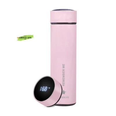 Garrafa térmica inteligente infusor de chá/café 500 ml LED display de temperatura inteligente - Imagem 1 de 4