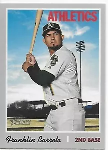 2019 Heritage HN Baseball SP Franklin Barreto Athletics - Bild 1 von 2