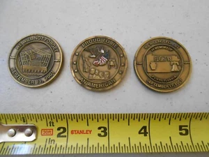 RARE SEPTEMBER 11 2001 PENTAGON / FLIGHT 93 ARMY MILITARY CHALLENGE COIN - Picture 1 of 5