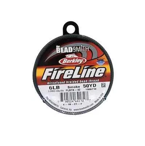 Berkley FireLine Braided Beading Thread 6-Pound Smoke Grey 0.006" 0.15mm 50yd - Picture 1 of 3
