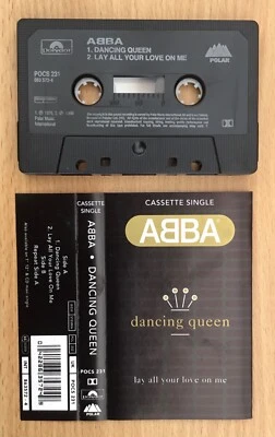 🌟ABBA🌟CASSETTE SINGLE🌟CASSINGLE🌟DANCING QUEEN🌟80S🌟ANDERSSON🌟UK🇬🇧SELLER - Image 1 of 4