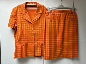 Ensemble veste et jupe oranges Modalini - Taille 42/44 - Foto 1 di 9