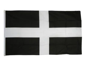 Fahne Großbritannien St. Piran Cornwall Flagge britische Hissflagge 90x150cm - Bild 1 von 1