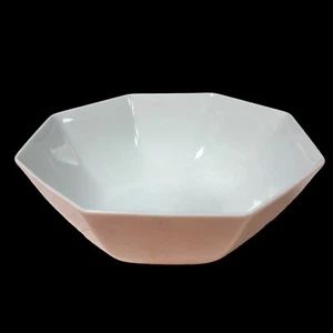 Fitz and Floyd RONDELET PEACH  9” Octagonal  Large Serving Salad Bowl Coquille - Picture 1 of 8